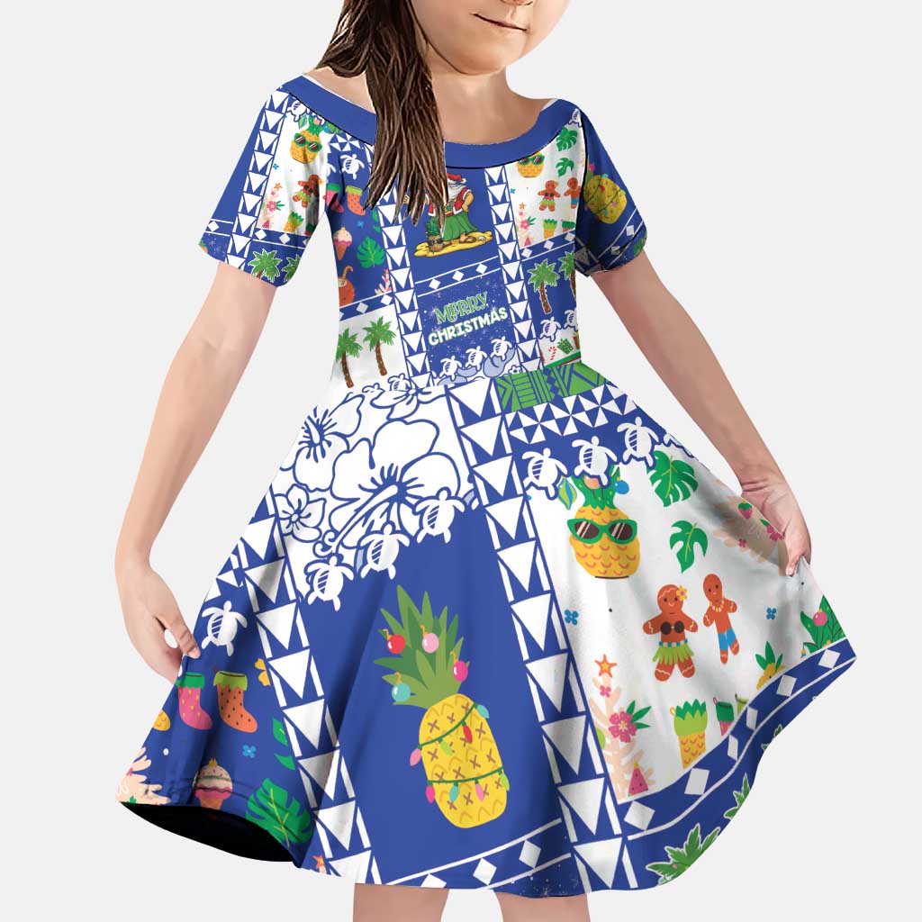 Northern Mariana Islands Christmas Family Matching Mermaid Dress and Hawaiian Shirt Festive Beach Vibes - Polynesian Pride