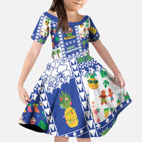 Northern Mariana Islands Christmas Family Matching Mermaid Dress and Hawaiian Shirt Festive Beach Vibes - Polynesian Pride