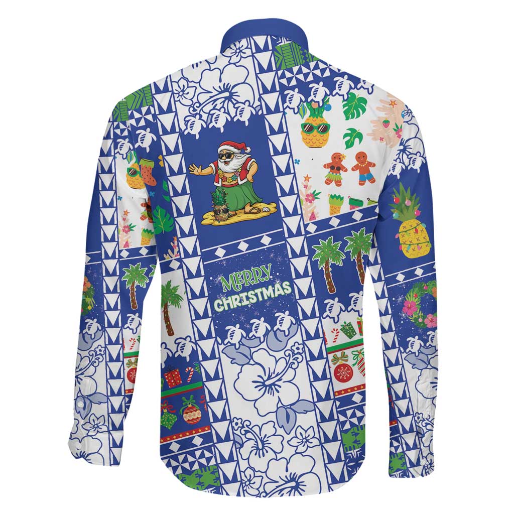 Northern Mariana Islands Christmas Family Matching Mermaid Dress and Hawaiian Shirt Festive Beach Vibes - Polynesian Pride