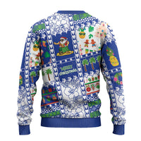 Northern Mariana Islands Christmas Ugly Christmas Sweater Festive Beach Vibes - Polynesian Pride