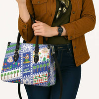 Northern Mariana Islands Christmas Leather Bag Festive Beach Vibes - Polynesian Pride