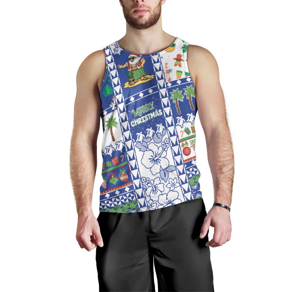 Northern Mariana Islands Christmas Men Tank Top Festive Beach Vibes - Polynesian Pride