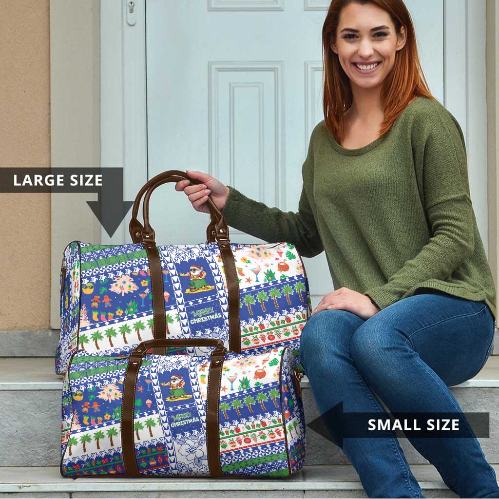 Northern Mariana Islands Christmas Travel Bag Festive Beach Vibes - Polynesian Pride