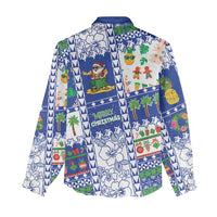 Northern Mariana Islands Christmas Women Casual Shirt Festive Beach Vibes - Polynesian Pride