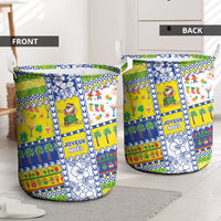 New Caledonia Christmas Laundry Basket Festive Beach Vibes - Polynesian Pride