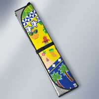 New Caledonia Christmas Auto Sun Shade Festive Beach Vibes - Polynesian Pride