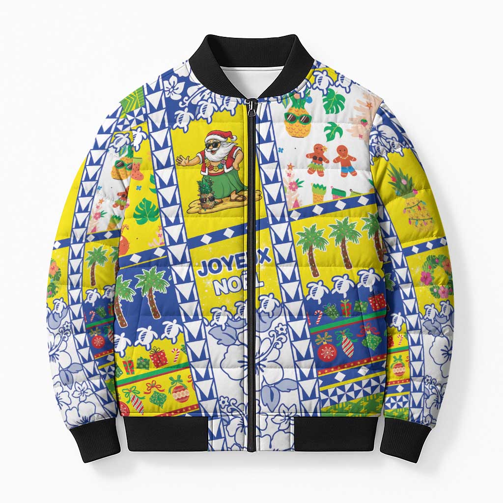New Caledonia Christmas Bomber Puffer Jacket Festive Beach Vibes - Polynesian Pride