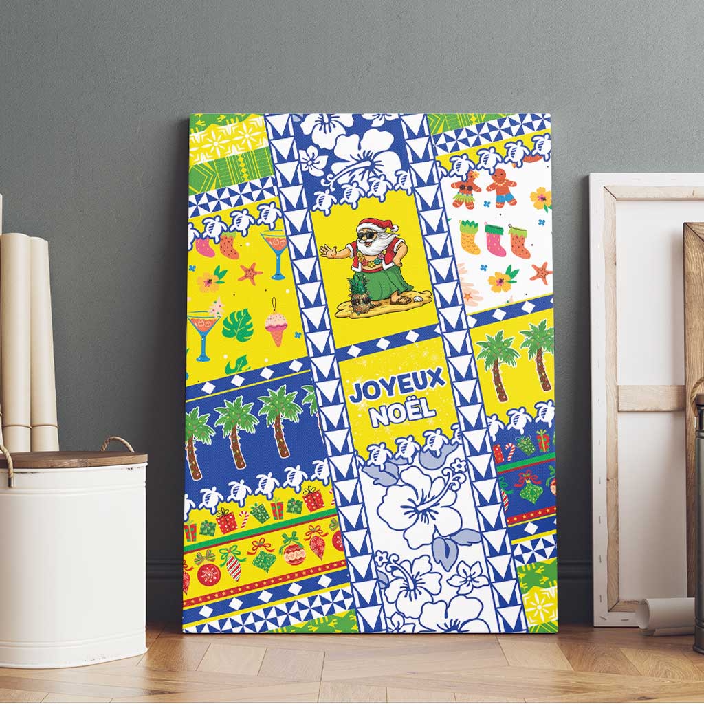 New Caledonia Christmas Canvas Wall Art Festive Beach Vibes - Polynesian Pride