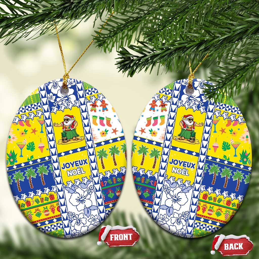 New Caledonia Christmas Ceramic Ornament Festive Beach Vibes - Polynesian Pride