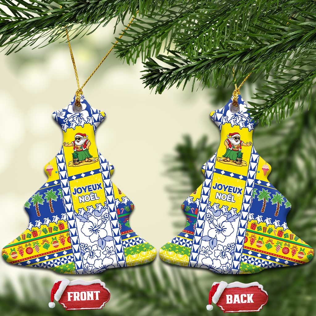 New Caledonia Christmas Ceramic Ornament Festive Beach Vibes - Polynesian Pride
