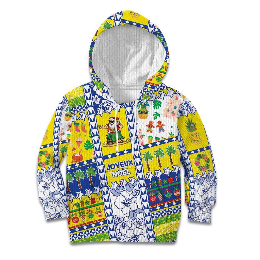 New Caledonia Christmas Kid Hoodie Festive Beach Vibes - Polynesian Pride