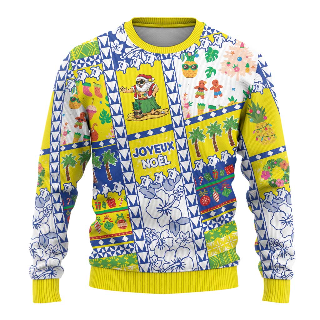 New Caledonia Christmas Ugly Christmas Sweater Festive Beach Vibes - Polynesian Pride