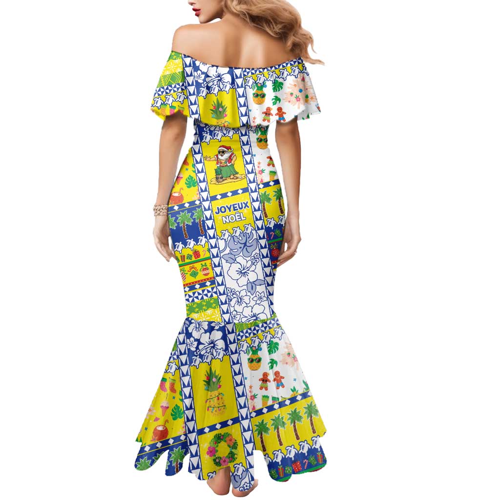 New Caledonia Christmas Mermaid Dress Festive Beach Vibes - Polynesian Pride