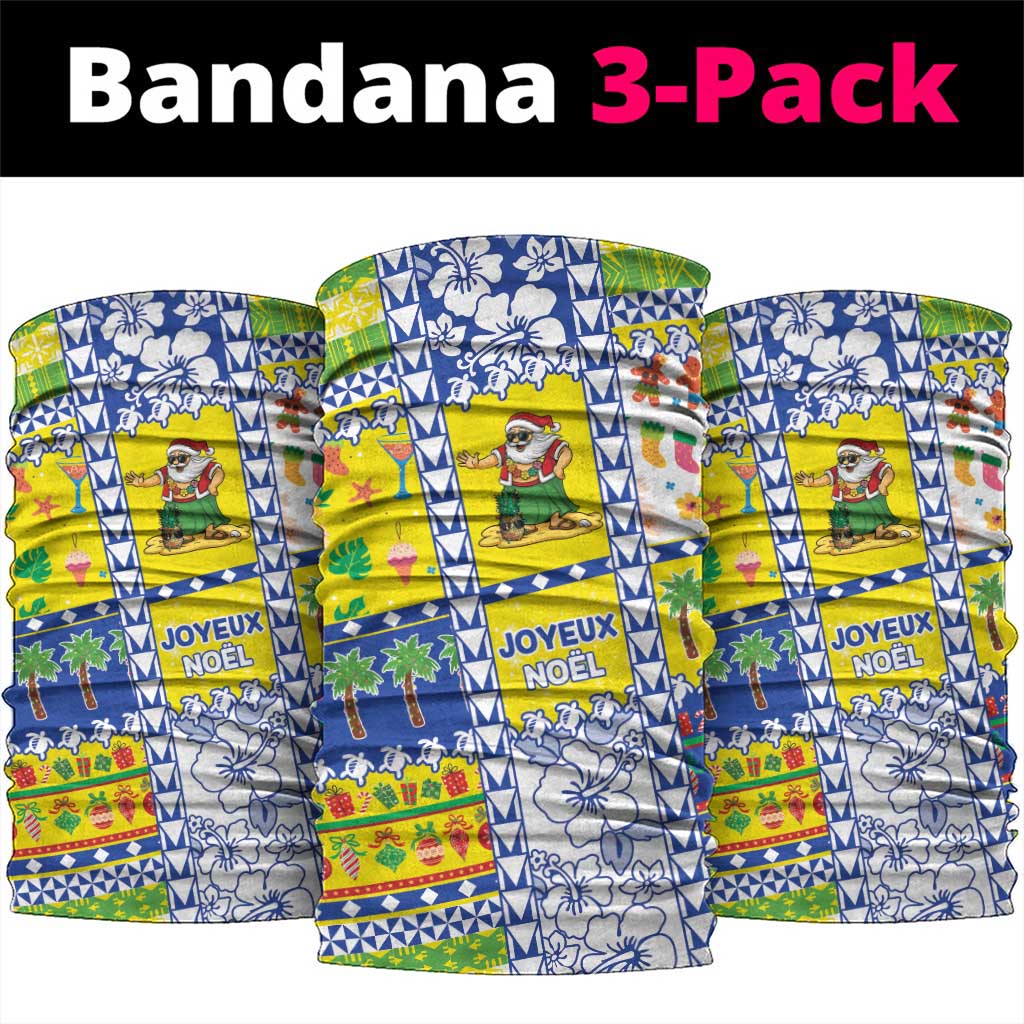 New Caledonia Christmas Neck Gaiter Festive Beach Vibes - Polynesian Pride