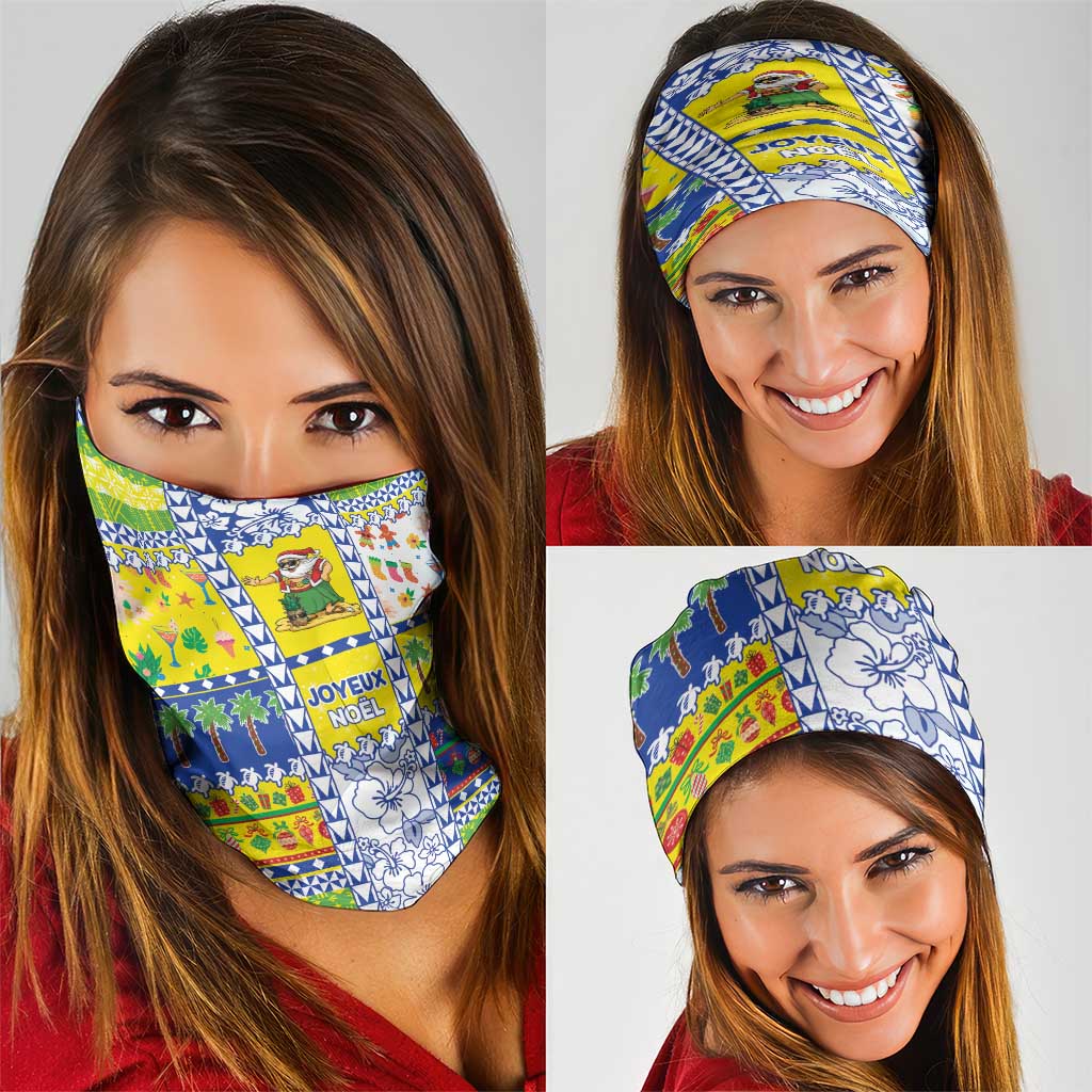 New Caledonia Christmas Neck Gaiter Festive Beach Vibes - Polynesian Pride