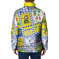 New Caledonia Christmas Padded Jacket Festive Beach Vibes - Polynesian Pride