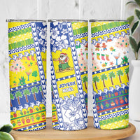 New Caledonia Christmas Skinny Tumbler Festive Beach Vibes - Polynesian Pride