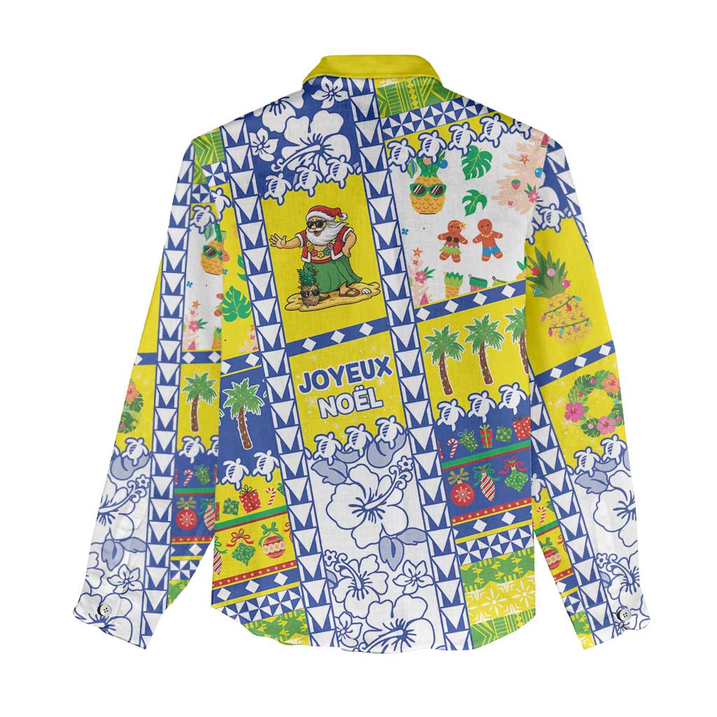 New Caledonia Christmas Women Casual Shirt Festive Beach Vibes - Polynesian Pride