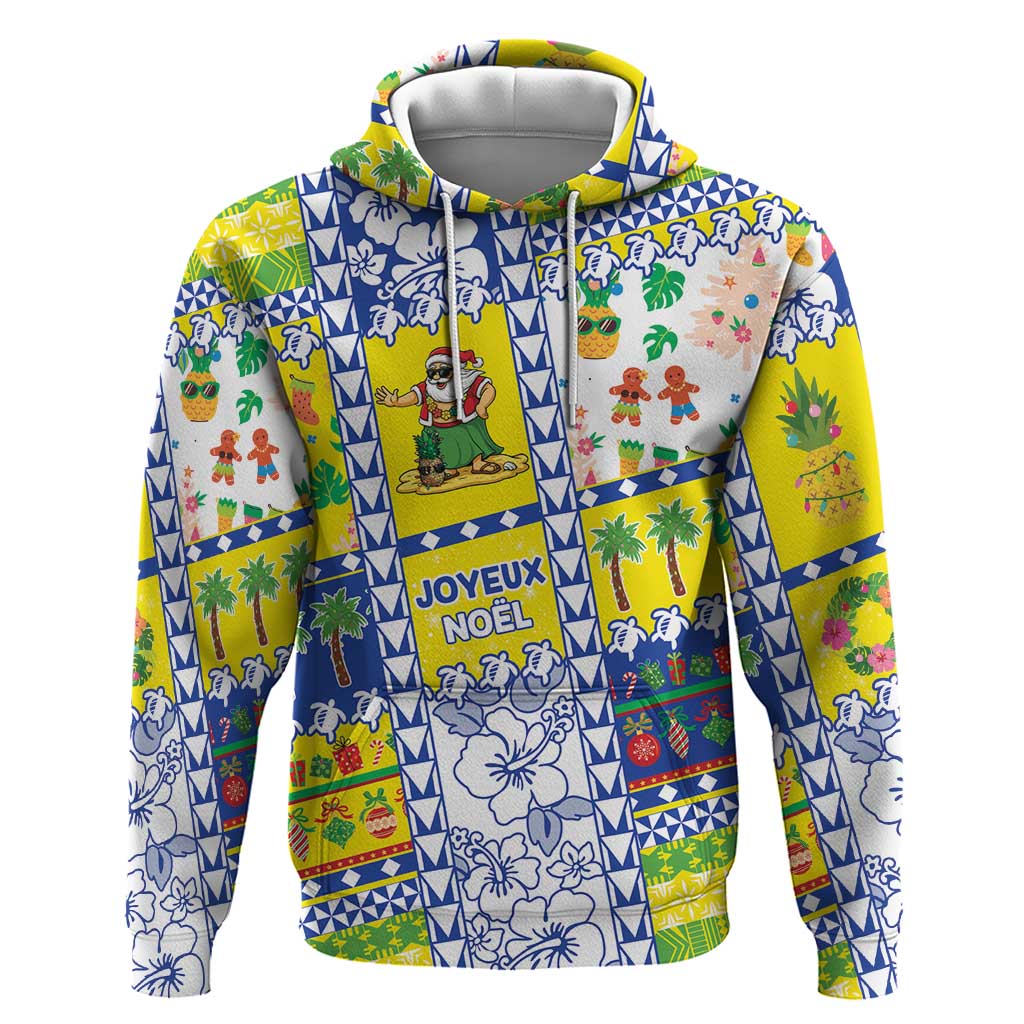 New Caledonia Christmas Zip Hoodie Festive Beach Vibes - Polynesian Pride