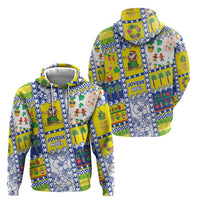 New Caledonia Christmas Zip Hoodie Festive Beach Vibes - Polynesian Pride
