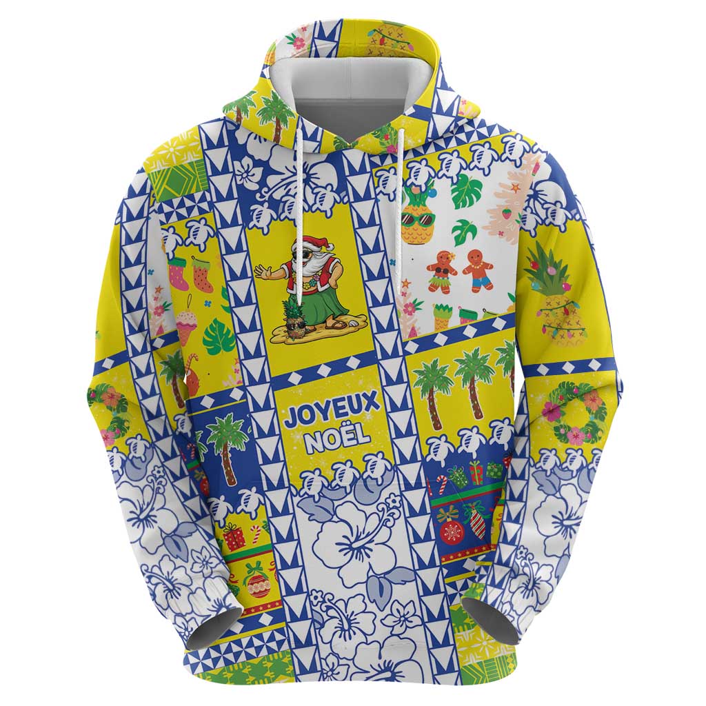 New Caledonia Christmas Zip Hoodie Festive Beach Vibes - Polynesian Pride