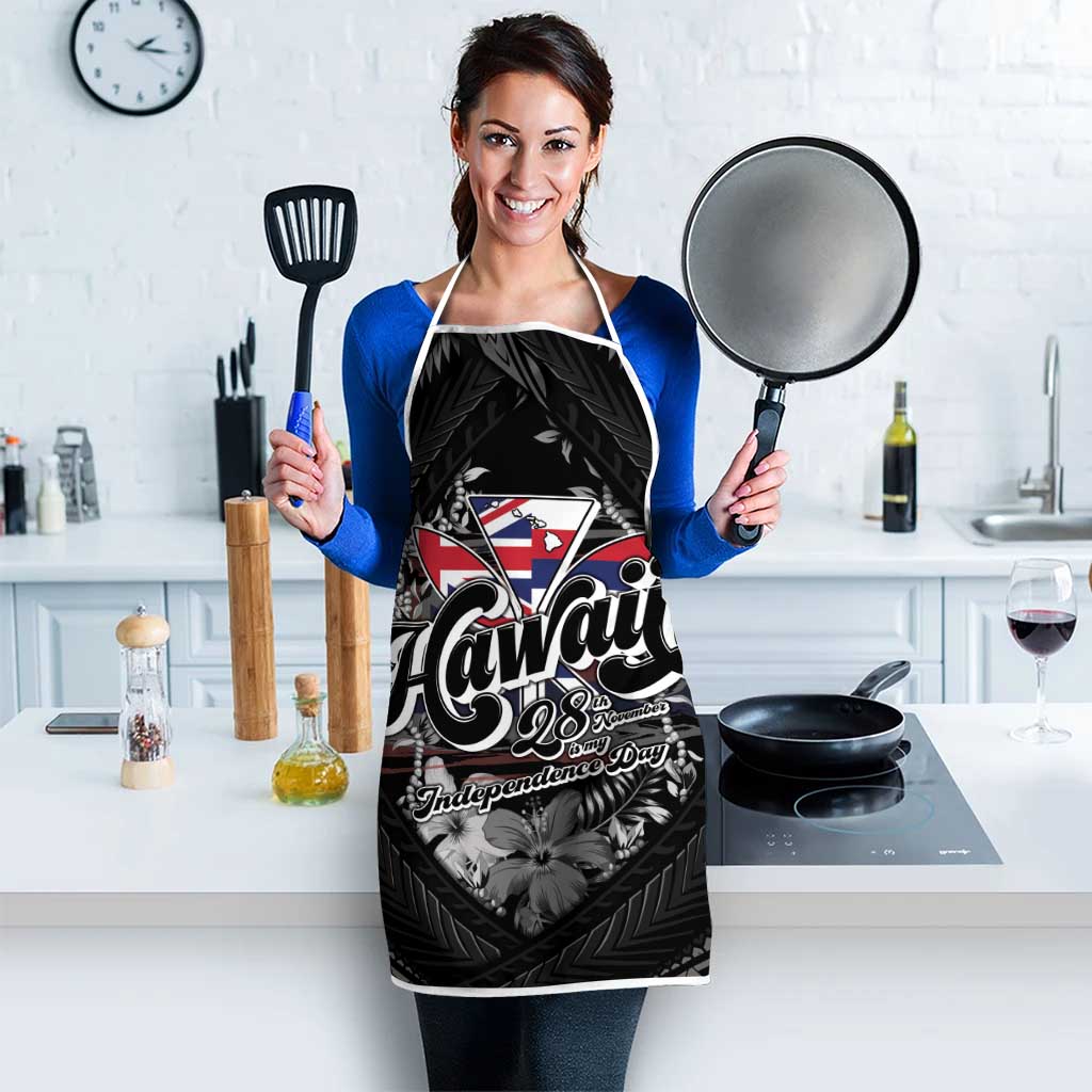 Hawaii November 28th Apron Kanaka Maoli Tribal Pattern - Polynesian Pride