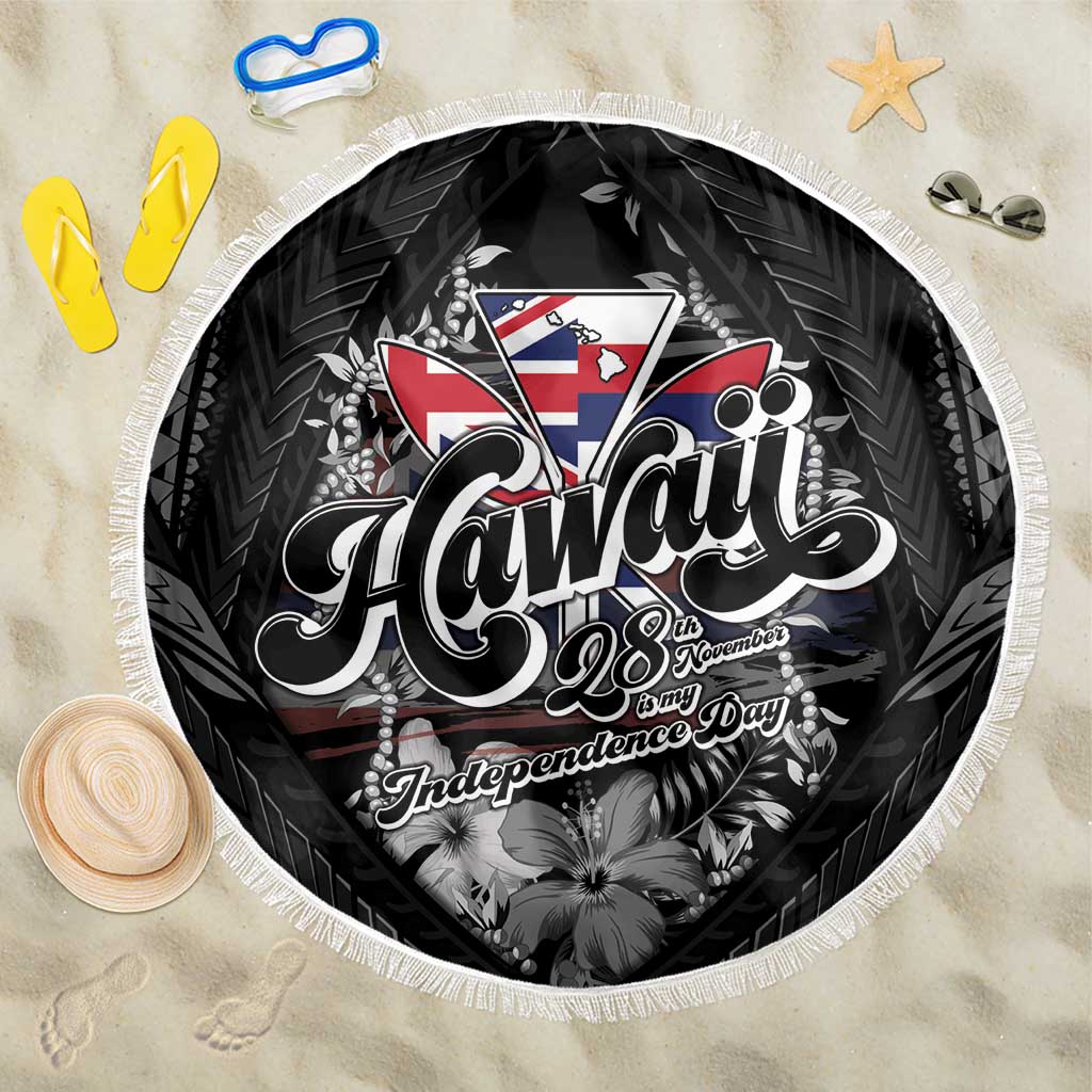 Hawaii November 28th Beach Blanket Kanaka Maoli Tribal Pattern - Polynesian Pride