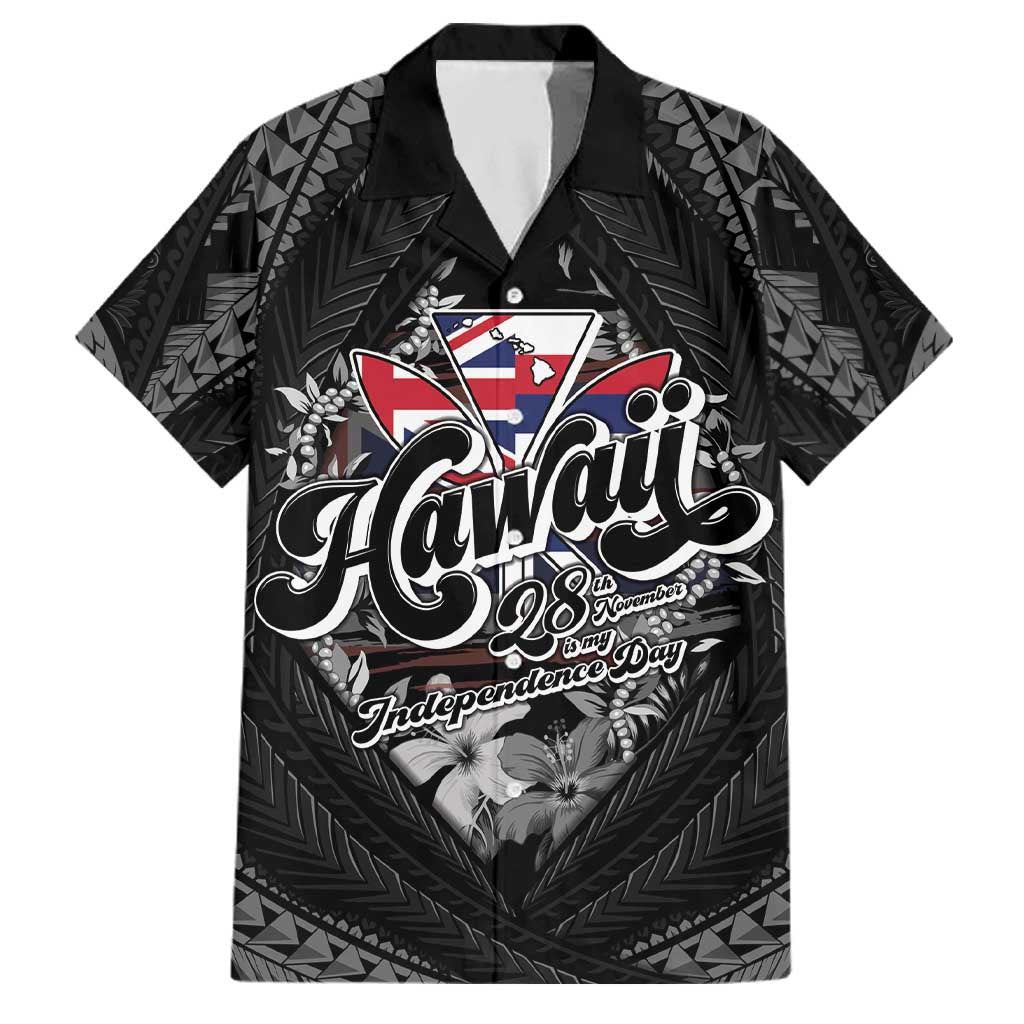 Hawaii November 28th Family Matching Long Sleeve Bodycon Dress and Hawaiian Shirt Kanaka Maoli Tribal Pattern - Polynesian Pride