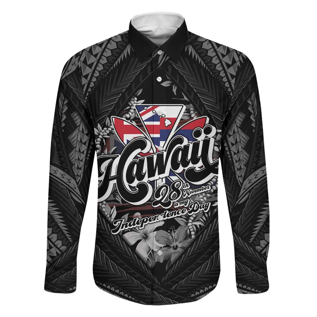 Hawaii November 28th Family Matching Long Sleeve Bodycon Dress and Hawaiian Shirt Kanaka Maoli Tribal Pattern - Polynesian Pride