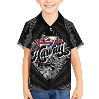 Hawaii November 28th Family Matching Long Sleeve Bodycon Dress and Hawaiian Shirt Kanaka Maoli Tribal Pattern - Polynesian Pride