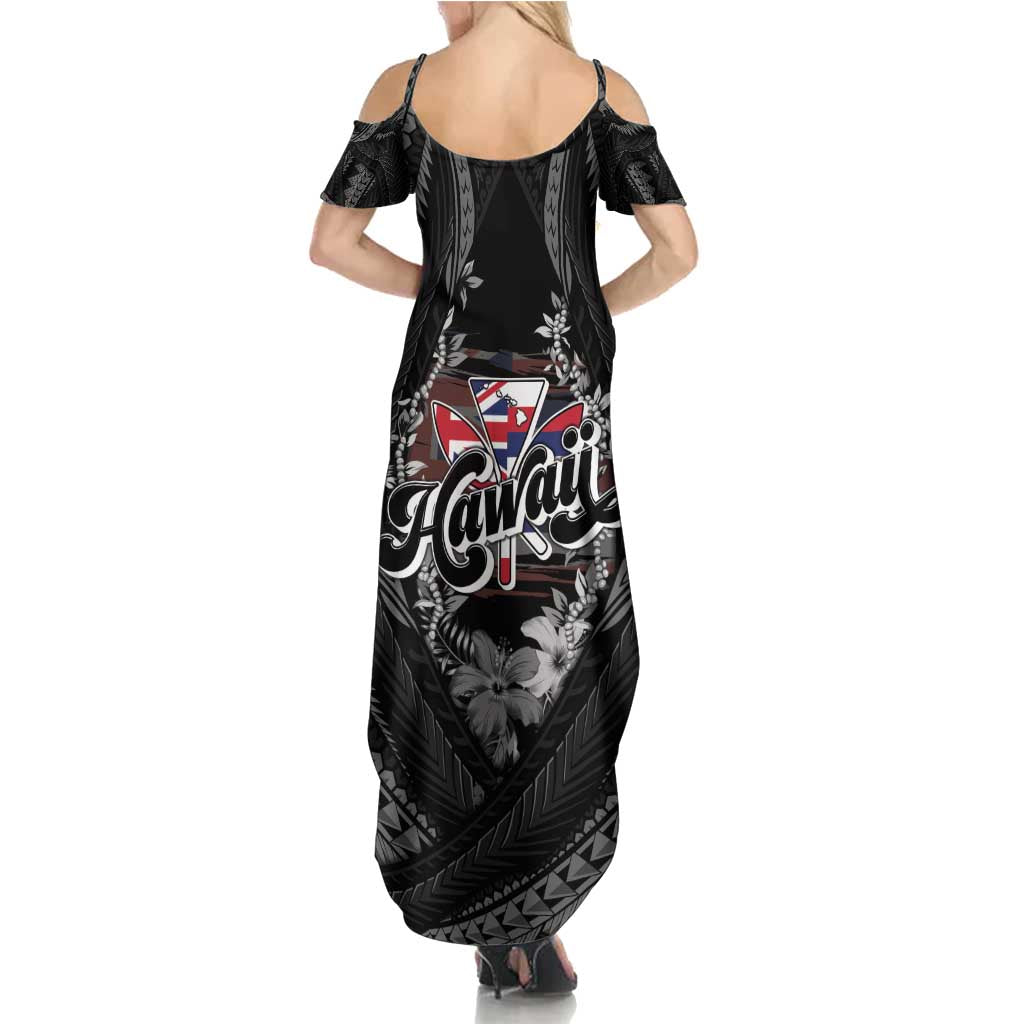 Hawaii November 28th Family Matching Summer Maxi Dress and Hawaiian Shirt Kanaka Maoli Tribal Pattern - Polynesian Pride