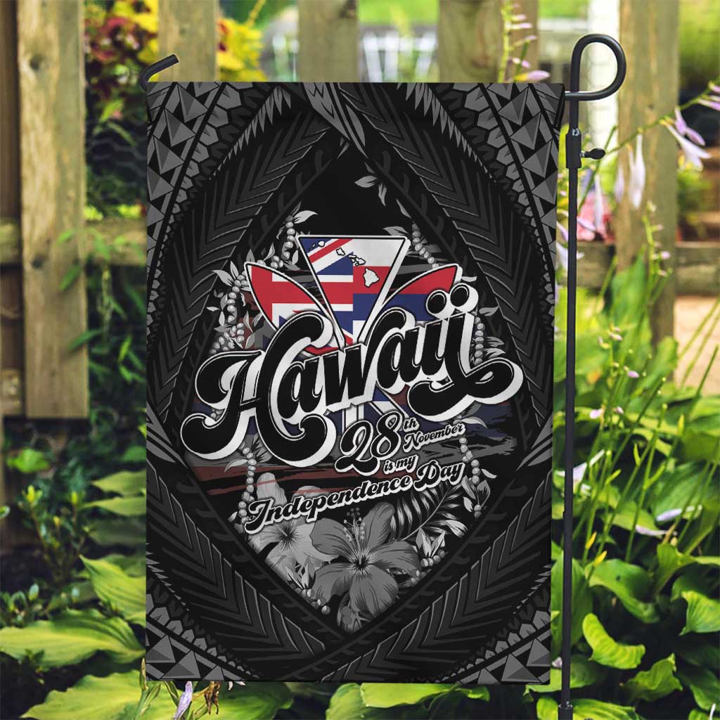 Hawaii November 28th Garden Flag Kanaka Maoli Tribal Pattern - Polynesian Pride