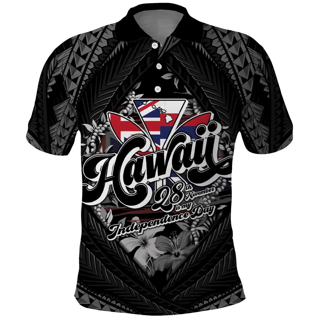Hawaii November 28th Polo Shirt Kanaka Maoli Tribal Pattern - Polynesian Pride