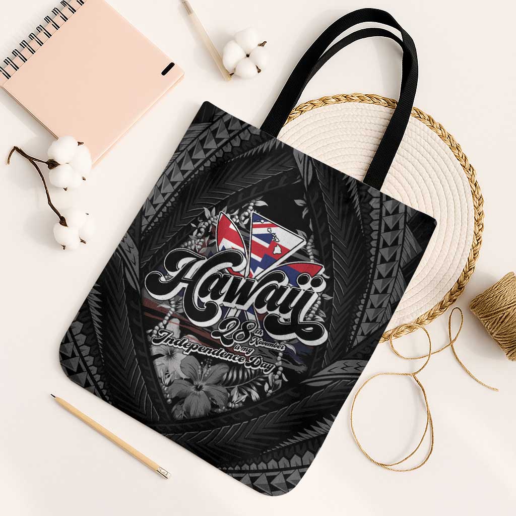 Hawaii November 28th Tote Bag Kanaka Maoli Tribal Pattern - Polynesian Pride