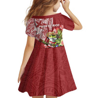Puerto Rico Coqui Frog Family Matching Puletasi and Hawaiian Shirt Tropical Flowers Polynesian Style - Polynesian Pride