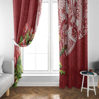 Puerto Rico Coqui Frog Window Curtain Tropical Flowers Polynesian Style LT05 - Polynesian Pride