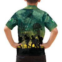 Norfolk Island ANZAC Day Family Matching Tank Maxi Dress and Hawaiian Shirt Lest We Forget LT05 - Polynesian Pride