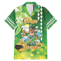 Hawaii Saint Patrick's Day Family Matching Mermaid Dress and Hawaiian Shirt Funny Surfing Leprechaun