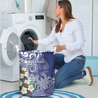 Hafa Adai Guam Laundry Basket Latte Stone With Coconut Crab