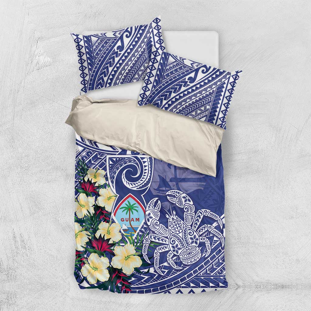 Hafa Adai Guam Bedding Set Latte Stone With Coconut Crab