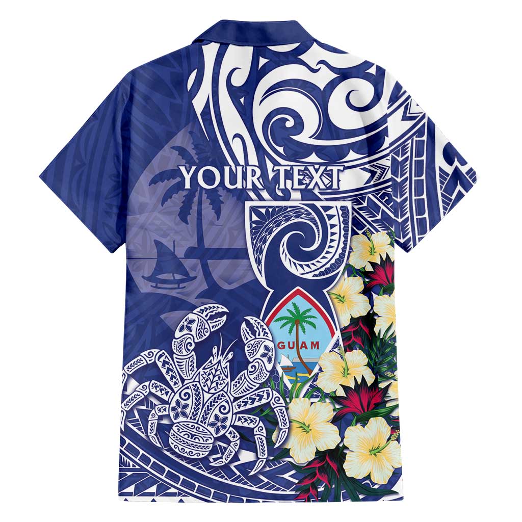 Personalised Hafa Adai Guam Family Matching Off Shoulder Maxi Dress and Hawaiian Shirt Latte Stone With Coconut Crab