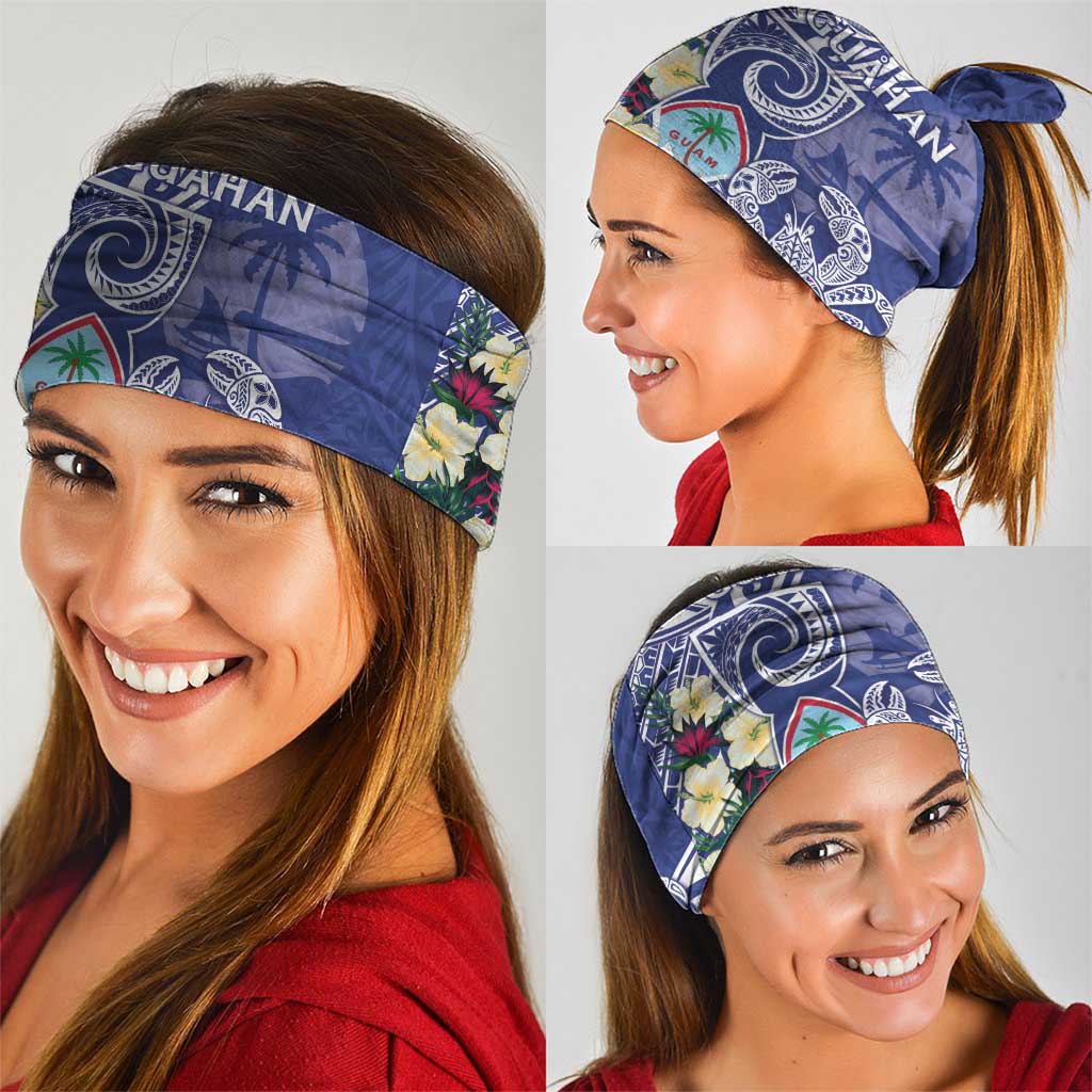 Hafa Adai Guam Neck Gaiter Latte Stone With Coconut Crab
