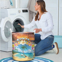 Guam Laundry Basket Eternal Summer Sunset Beach