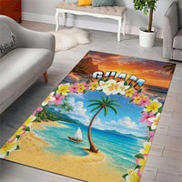 Guam Area Rug Eternal Summer Sunset Beach