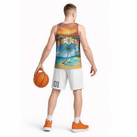 Guam Basketball Jersey Eternal Summer Sunset Beach