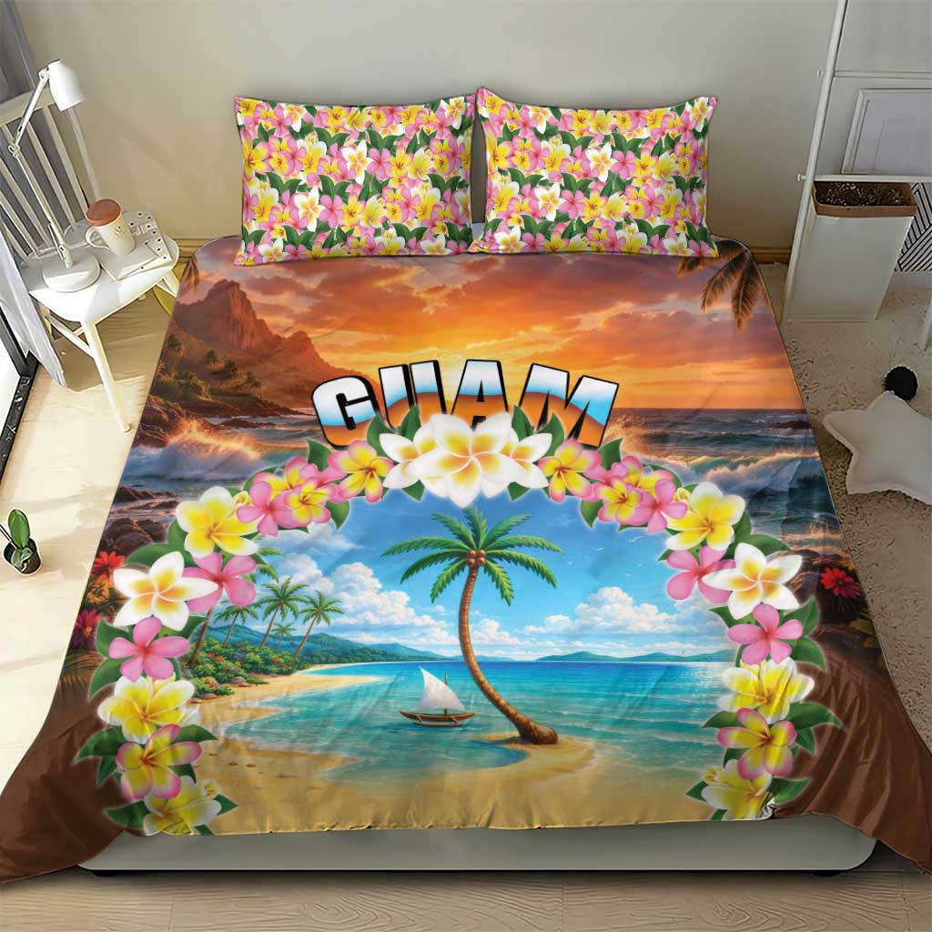 Guam Bedding Set Eternal Summer Sunset Beach