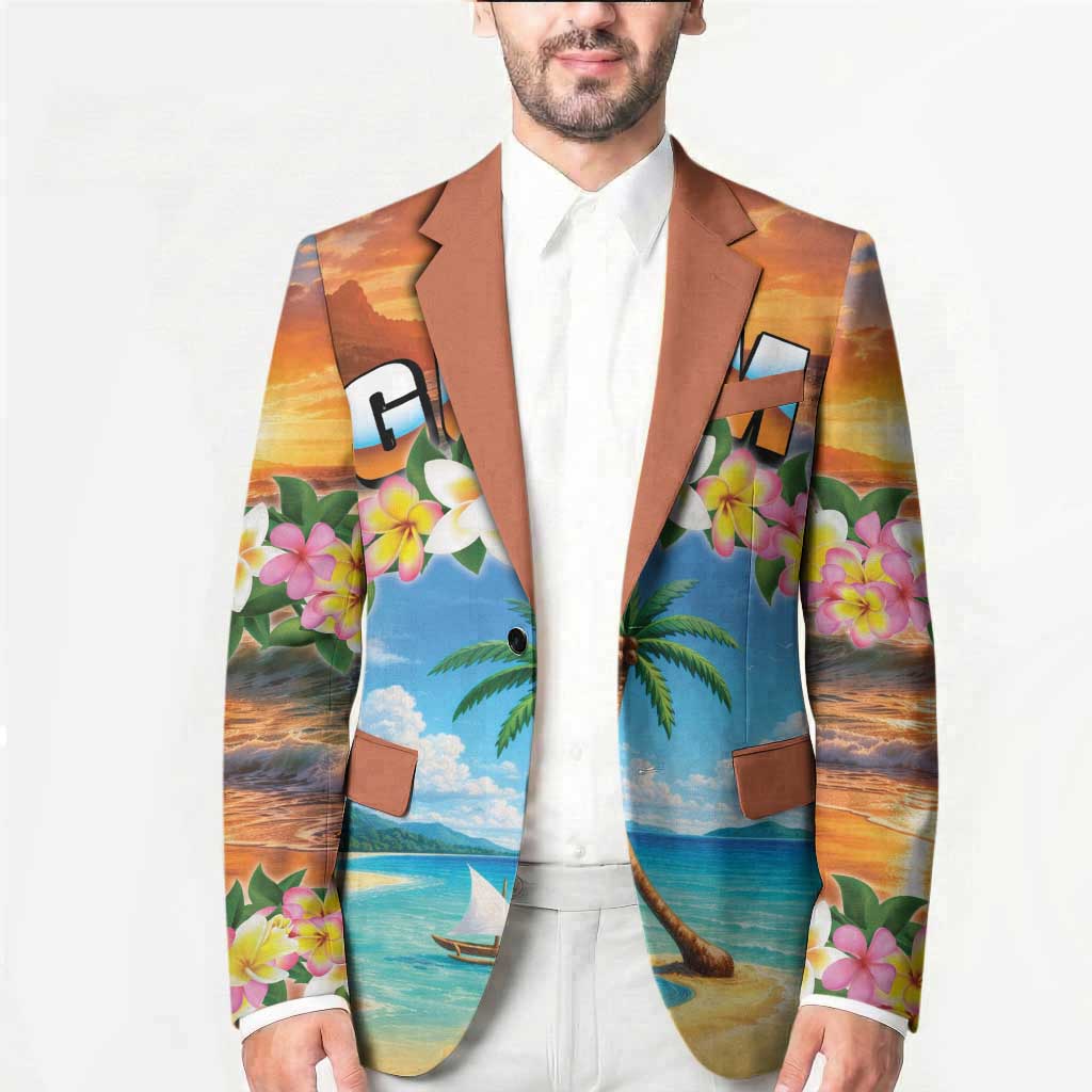 Guam Blazer Eternal Summer Sunset Beach