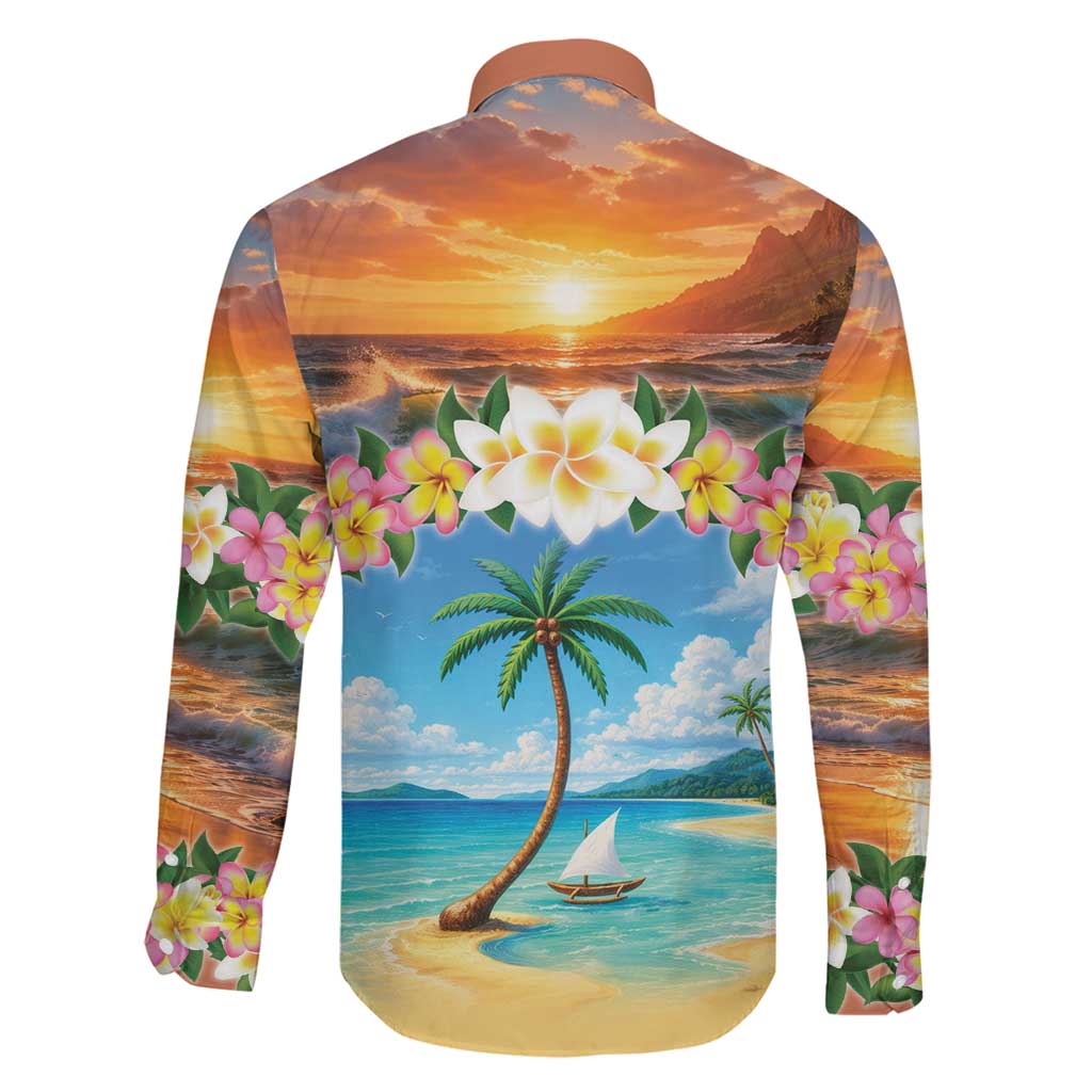 Guam Family Matching Summer Maxi Dress and Hawaiian Shirt Eternal Summer Sunset Beach