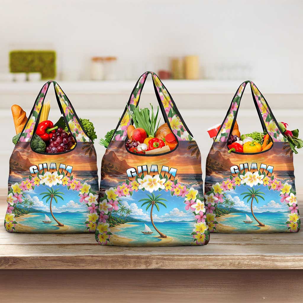 Guam Grocery Bag Eternal Summer Sunset Beach