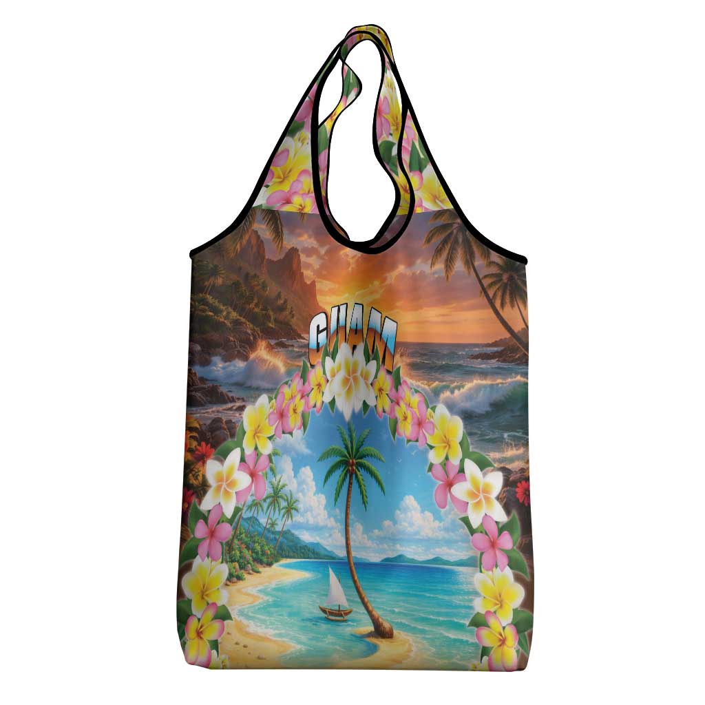 Guam Grocery Bag Eternal Summer Sunset Beach
